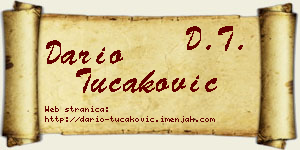Dario Tucaković vizit kartica